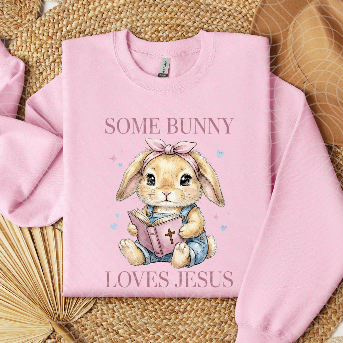 SOME BUNNY LOVES JESUS - DTF TRANSFER