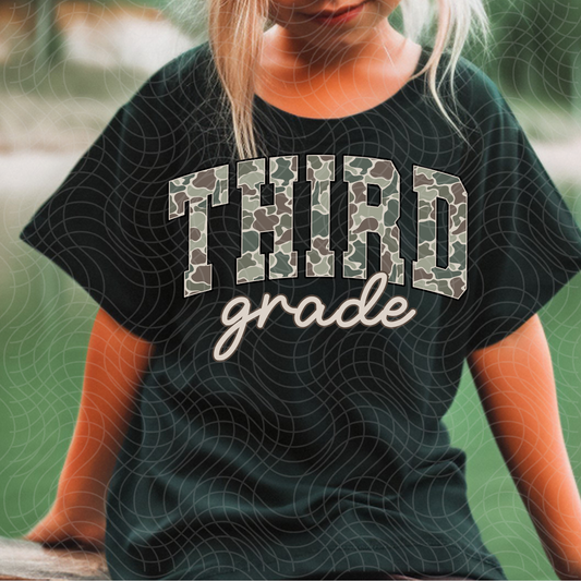 THIRD GRADE CAMO - DTF TRANSFER
