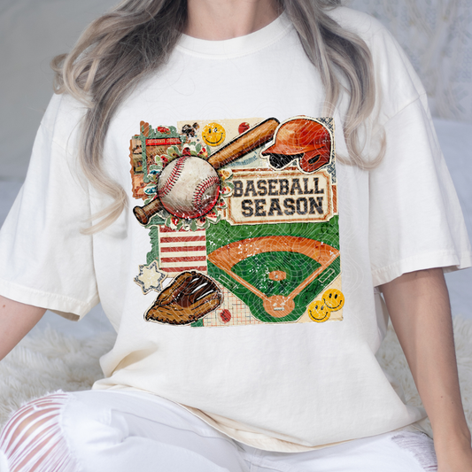 BASEBALL SEASON COLLAGE - DTF TRANSFER