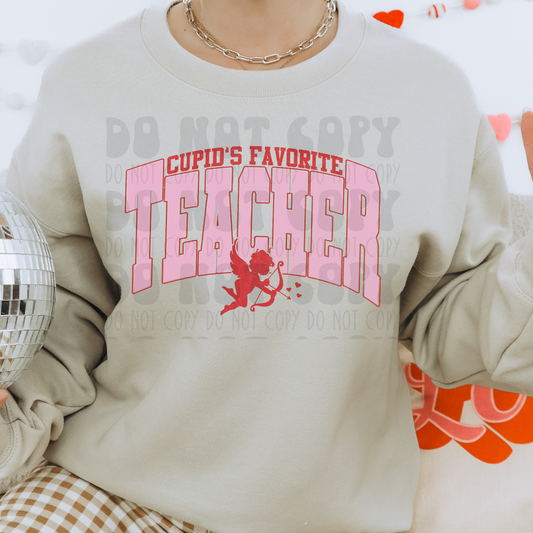 CUPIDS FAVORITE TEACHER - DTF TRANSFER