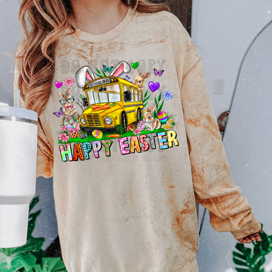 HAPPY EASTER BUS - DTF TRANSFER