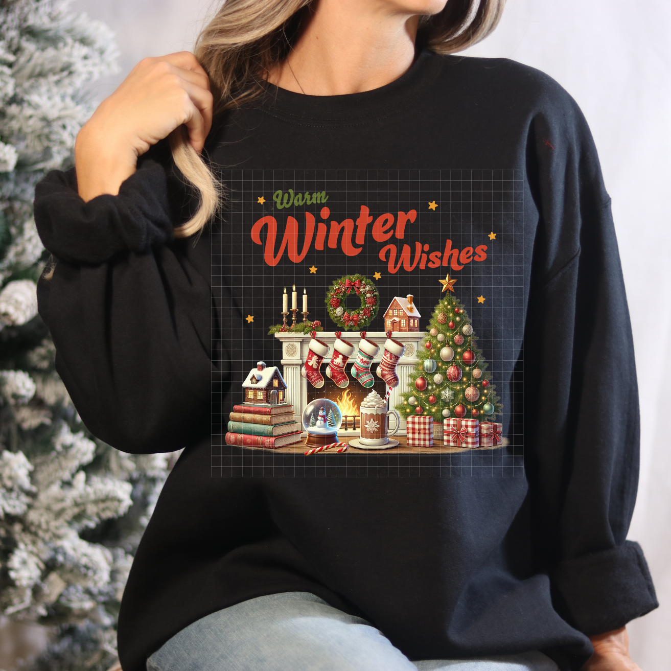 VINTAGE WINTER WISHES - DTF TRANSFER