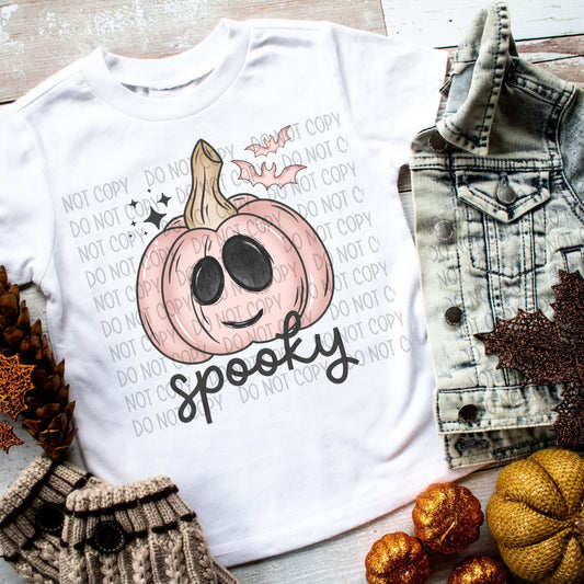 SPOOKY PINK PUMPKIN - DTF TRANSFER