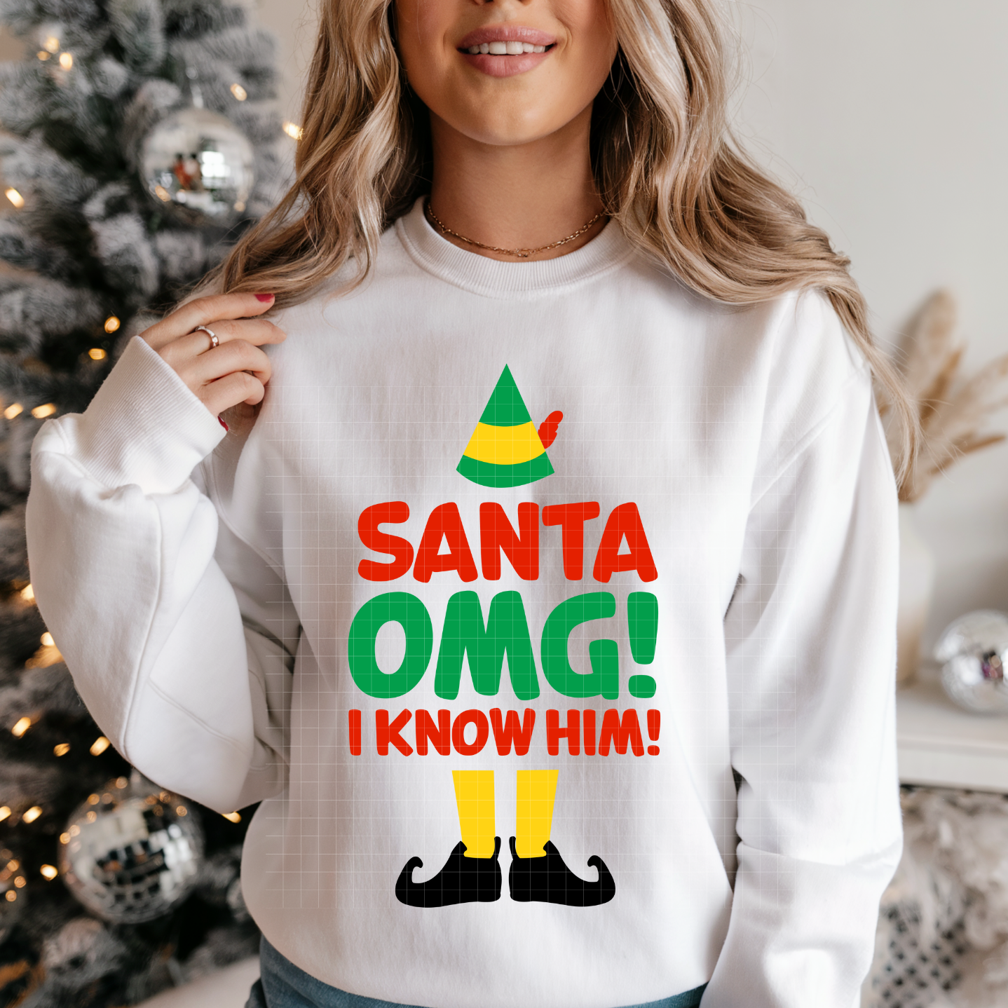 SANTA I KNOW HIM ELF - DTF TRANSFER