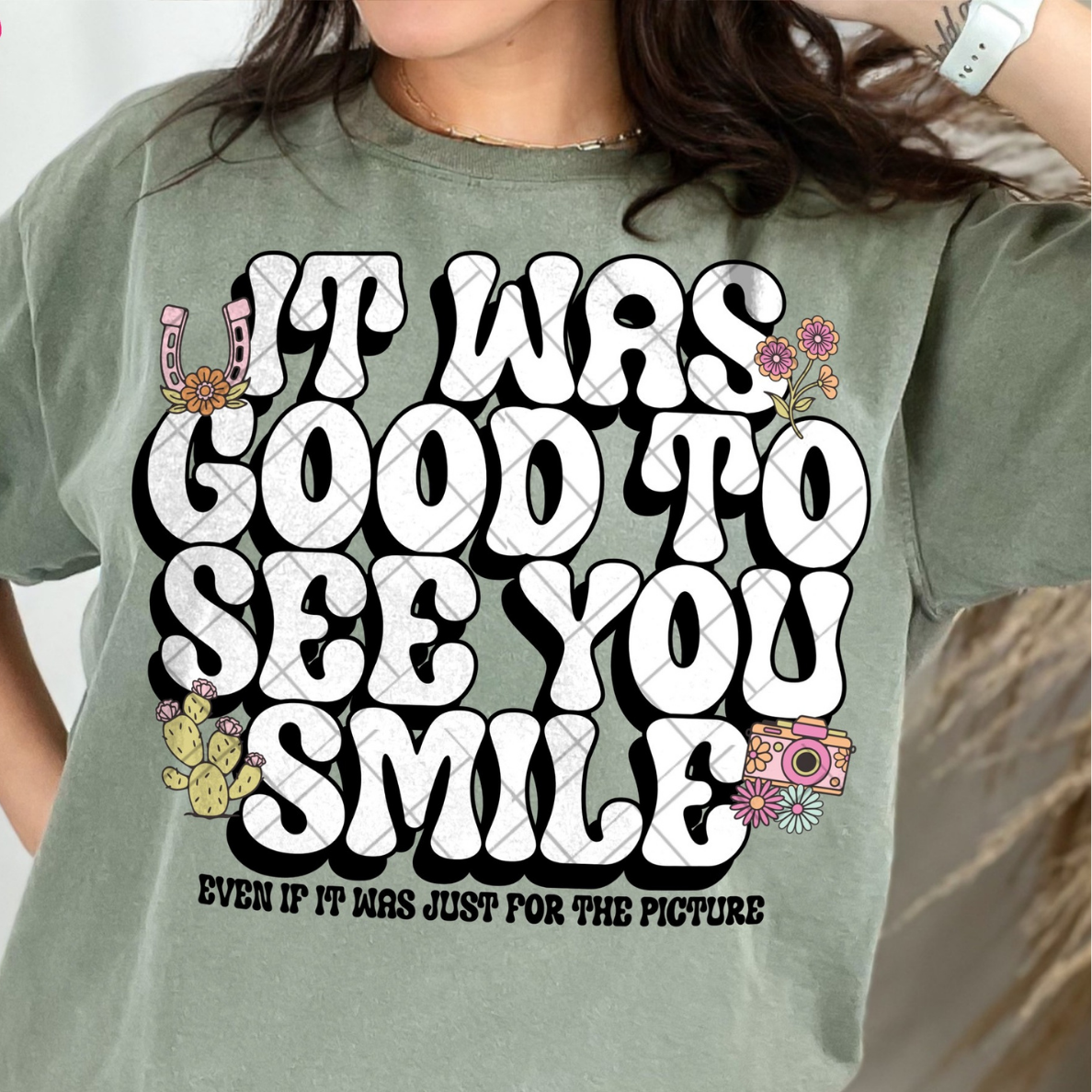SEE YOU SMILE BLK - DTF TRANSFER