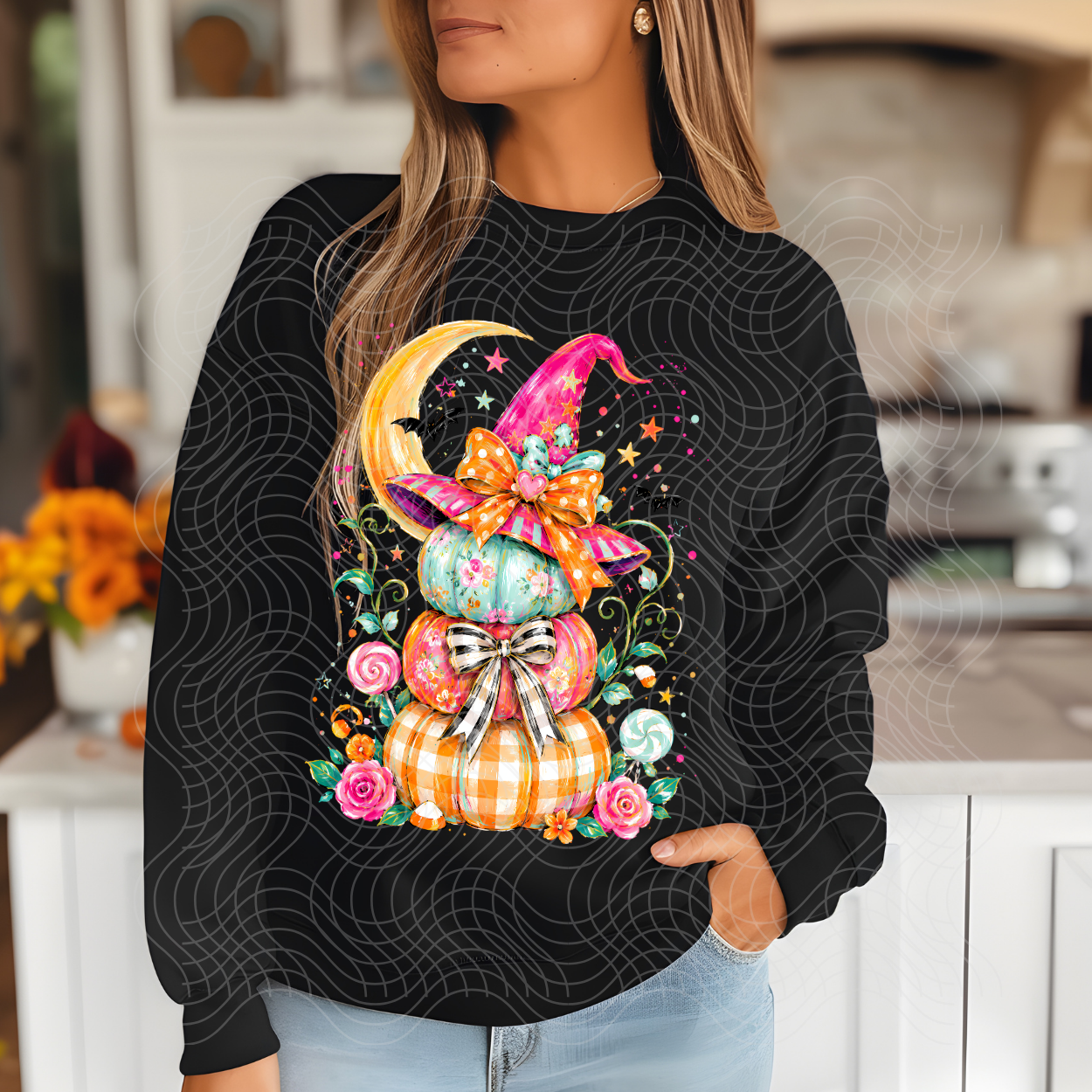 WITCH HAT PUMPKINS - DTF TRANSFER