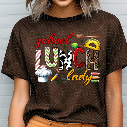 SCHOOL LUNCH LADY - DTF TRANSFER