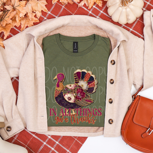 PATCHWORK TURKEY - DTF TRANSFER