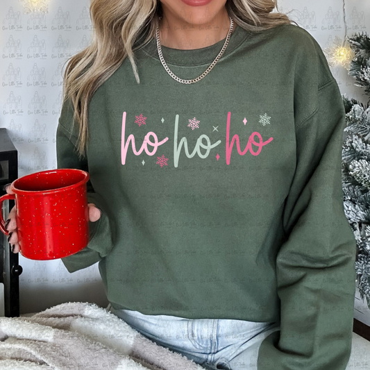 PINK HO HO HO - DTF TRANSFER