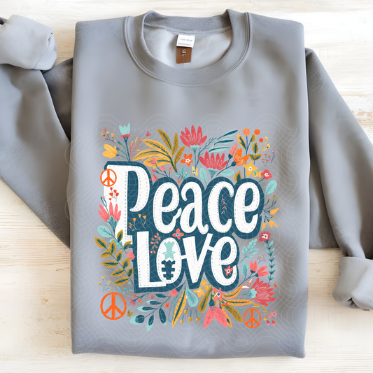 PEACE LOVE - DTF TRANSFER
