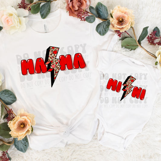 RED BOLT MAMA - DTF TRANSFER