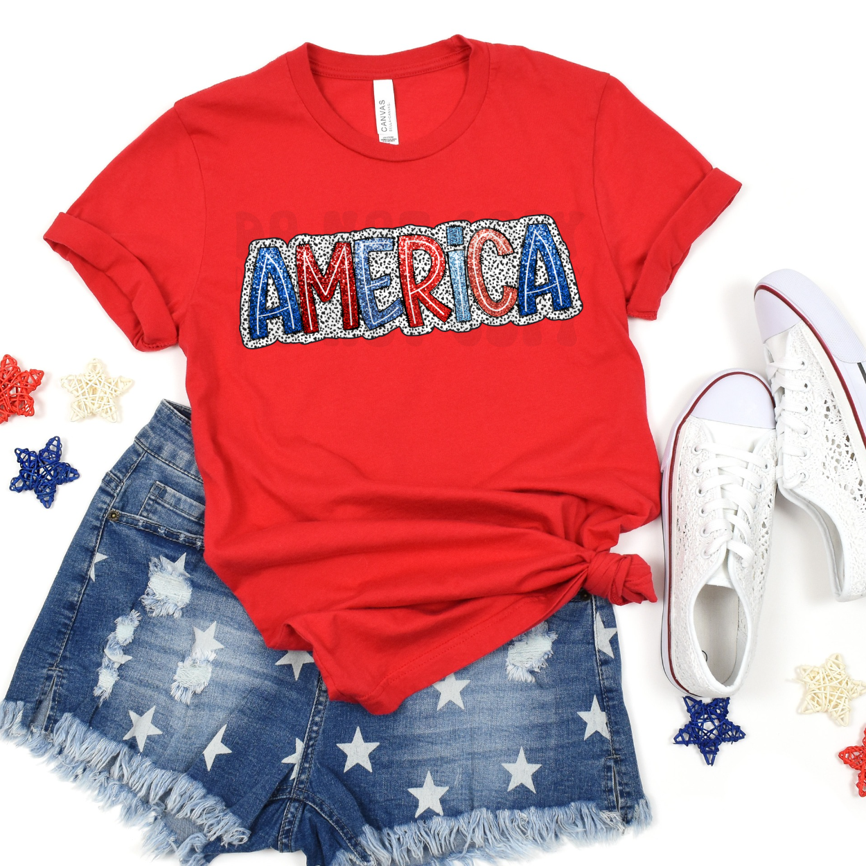 AMERICA DOTTED - DTF TRANSFER