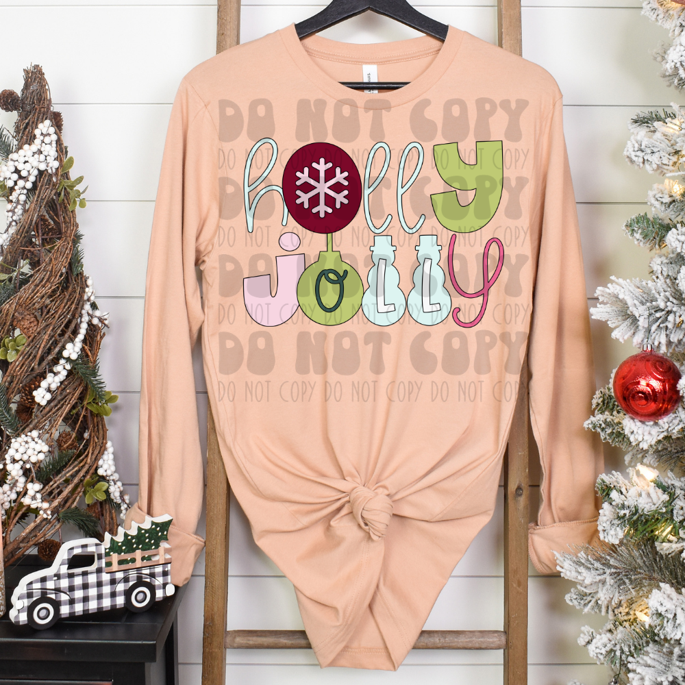 HOLLY JOLLY BULBS - DTF TRANSFER