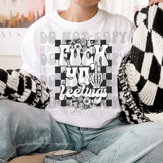 YO FEELINGS BLACK - DTF TRANSFER