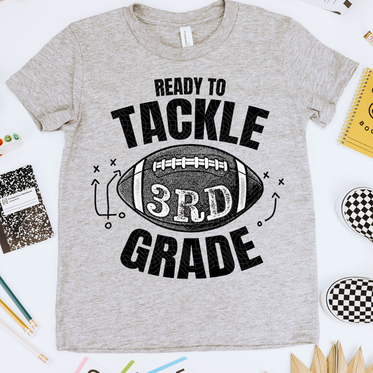 TACKLE THIRD GRADE, BLK - DTF TRANSFER