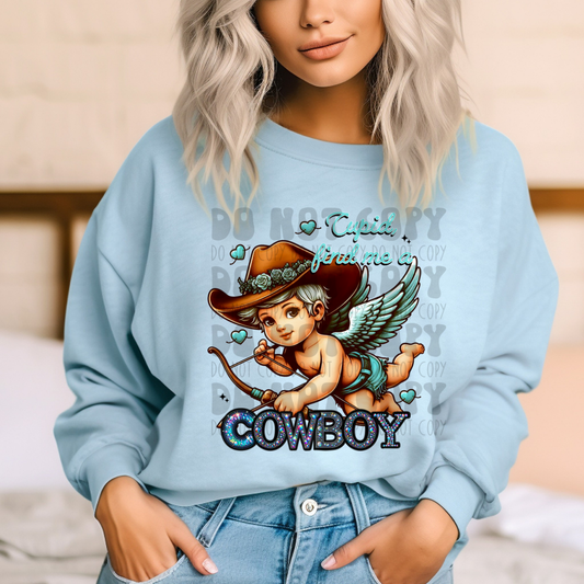 CUPID FIND ME A COWBOY - DTF TRANSFER