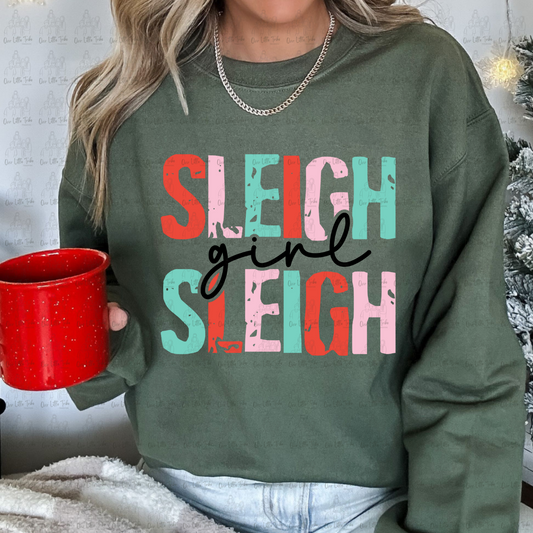 SLEIGH GIRL SLEIGH - DTF TRANSFER