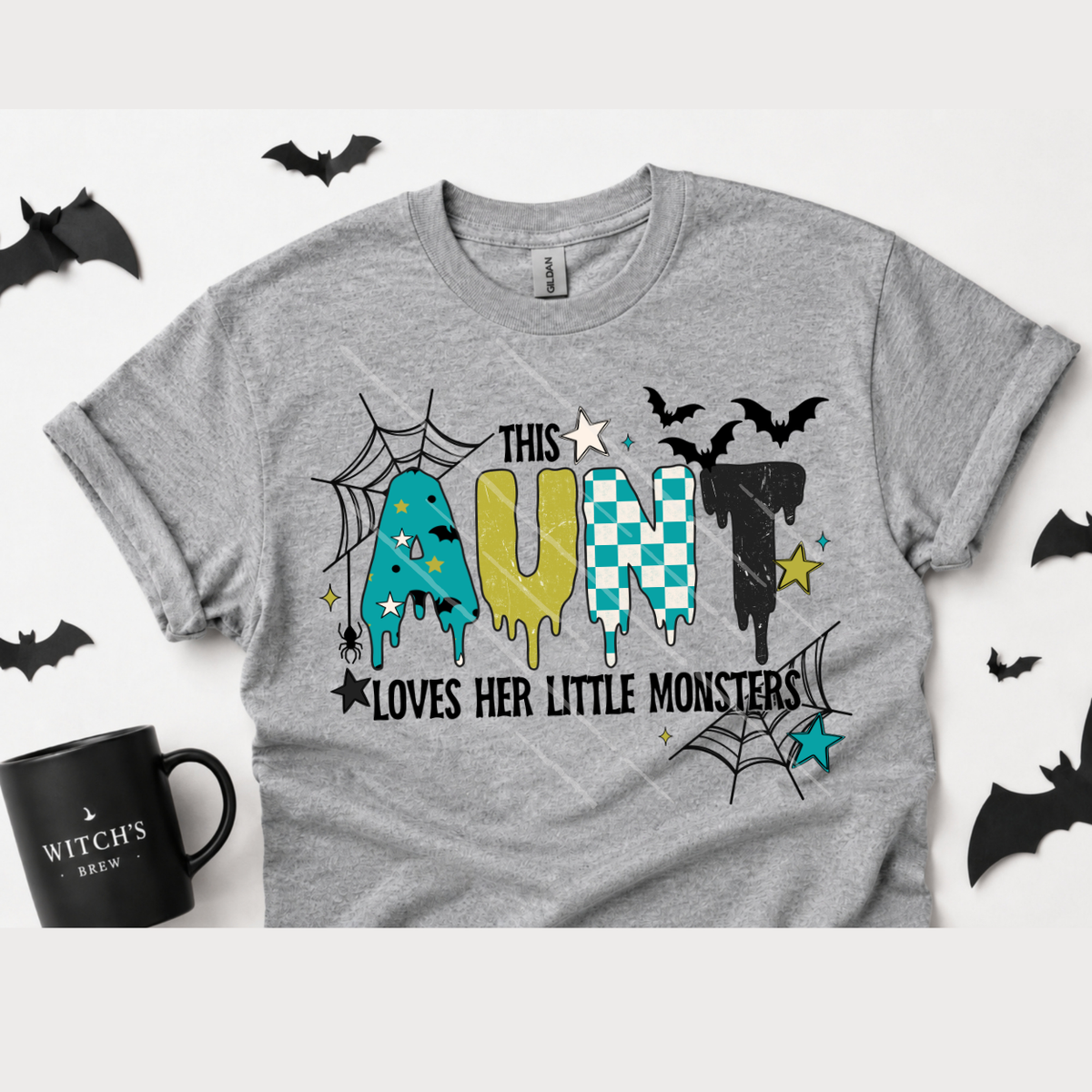 AUNT LOVES HER LITTLE MONSTERS - DTF TRANSFER