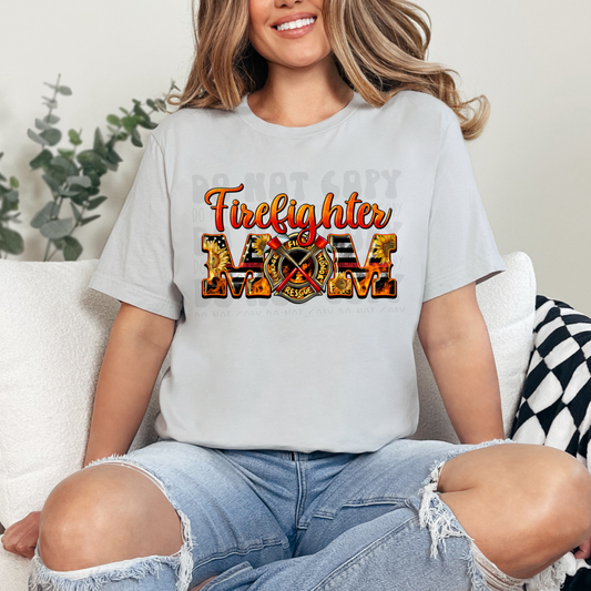 FIREFIGHTER MOM SUNFLOWERS - DTF TRANSFER