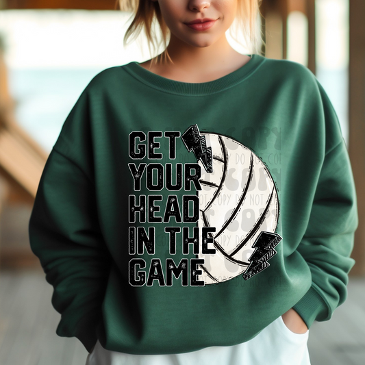GET YOUR HEAD IN THE GAME VOLLEYBALL - DTF TRANSFER