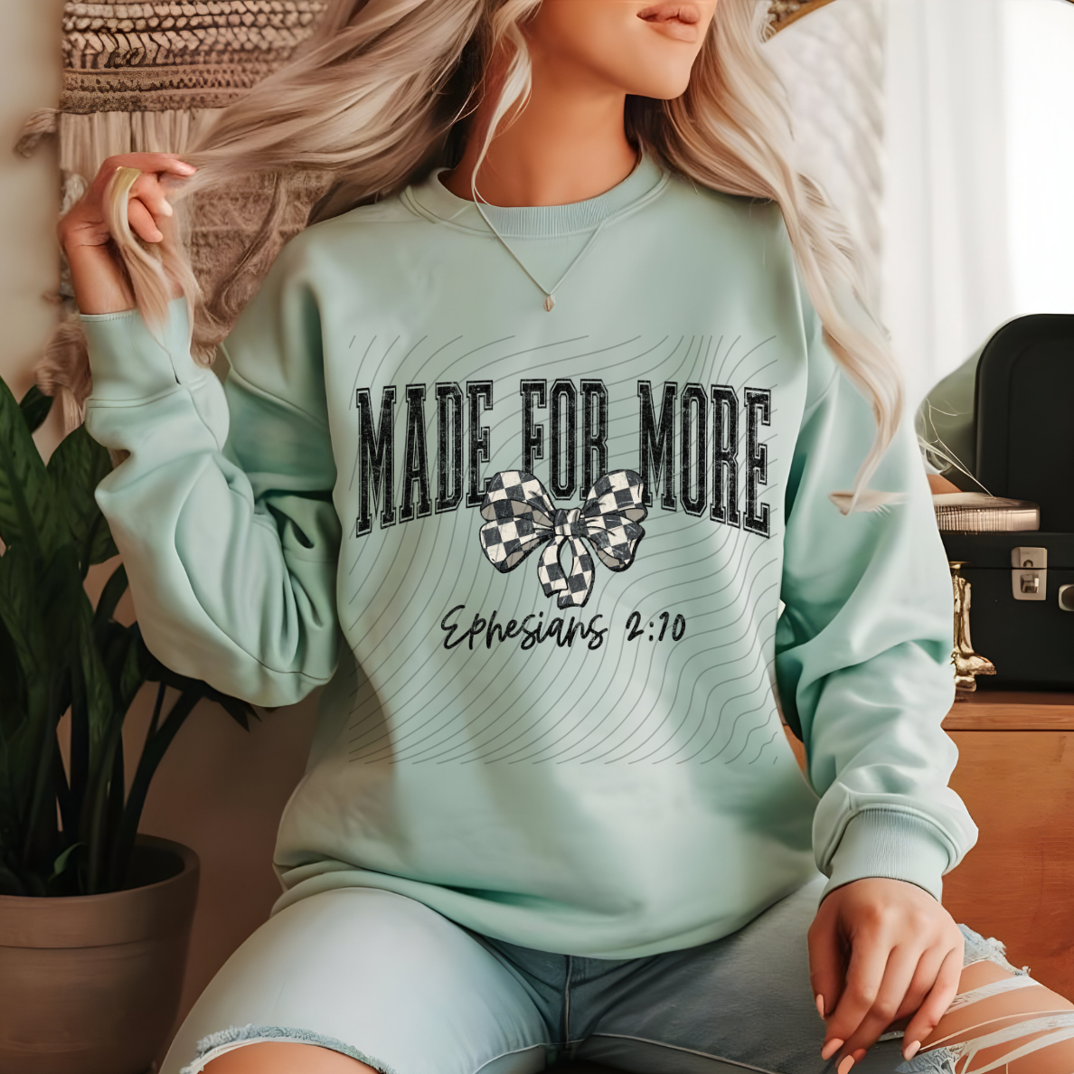 MADE FOR MORE BLK DISTRESSED - DTF TRANSFER