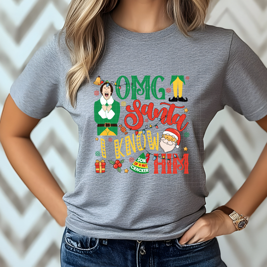 OMG SANTA COLLAGE - DTF TRANSFER