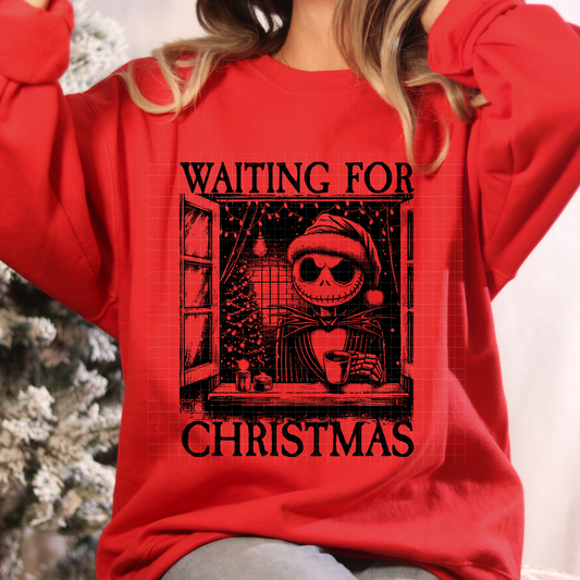 WAITING FOR CHRISTMAS SKELLY - DTF TRANSFER