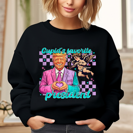 CUPIDS FAVORITE PRESIDENT - DTF TRANSFER