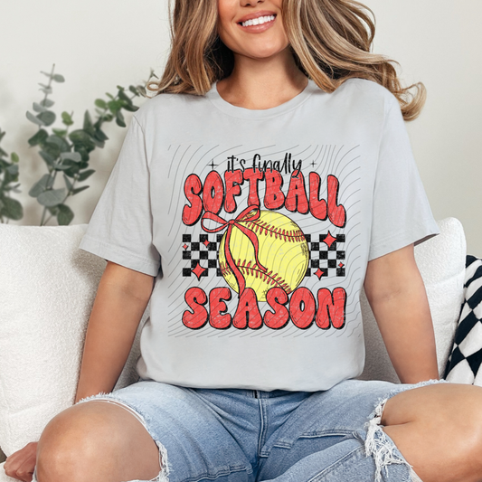 FINALLY SOFTBALL DISTRESSED - DTF TRANSFER