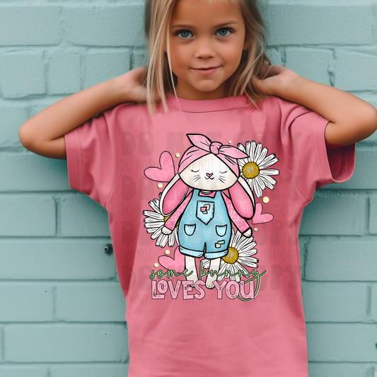 SOME BUNNY LOVES YOU GIRL BUNNY - DTF TRANSFER