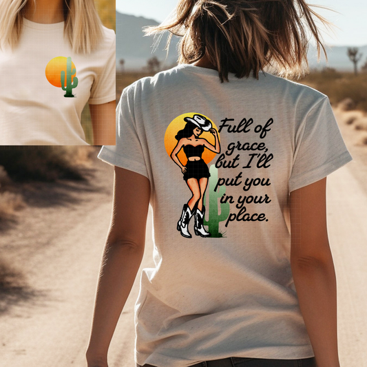 FULL OF GRACE W/POCKET - DTF TRANSFER