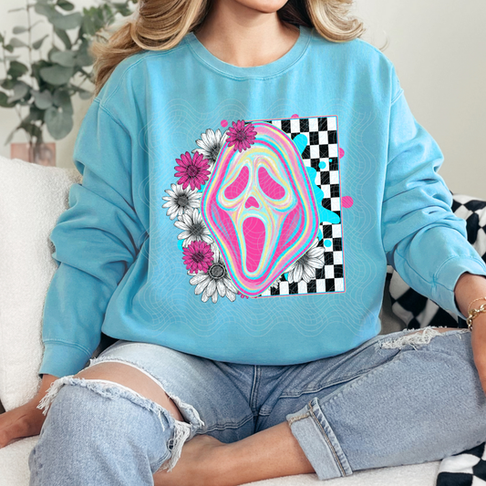 GHOST FACE DISTRESSED - DTF TRANSFER