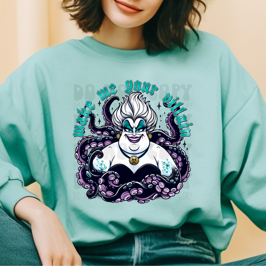 MAKE ME YOUR VILLAIN - DTF TRANSFER