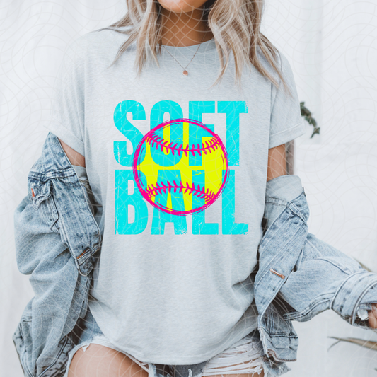 SOFTBALL PREPPY - DTF TRANSFER