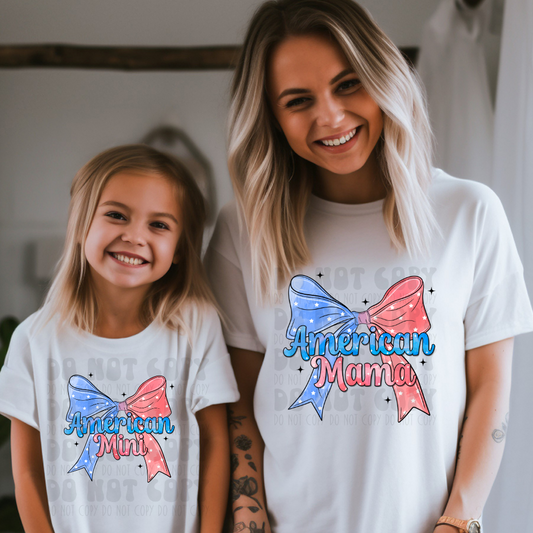 AMERICAN MAMA BOW - DTF TRANSFER