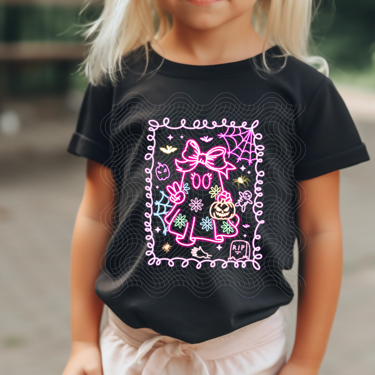 FAUX NEON GIRL - DTF TRANSFER