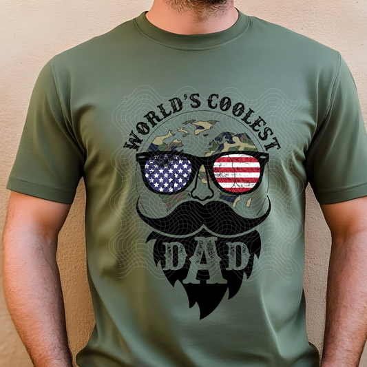 WORLDS COOLEST DAD - DTF TRANSFER
