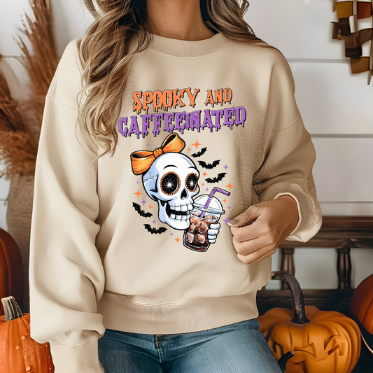 SPOOKY AND CAFFEINATED - DTF TRANSFER