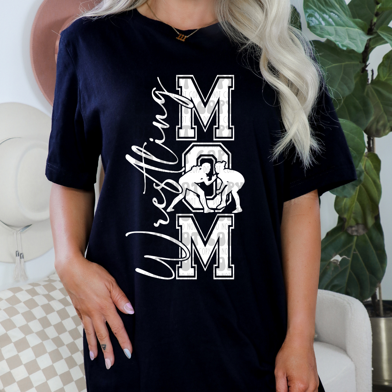 WRESTLING MOM VERTICAL WHITE - DTF TRANSFER