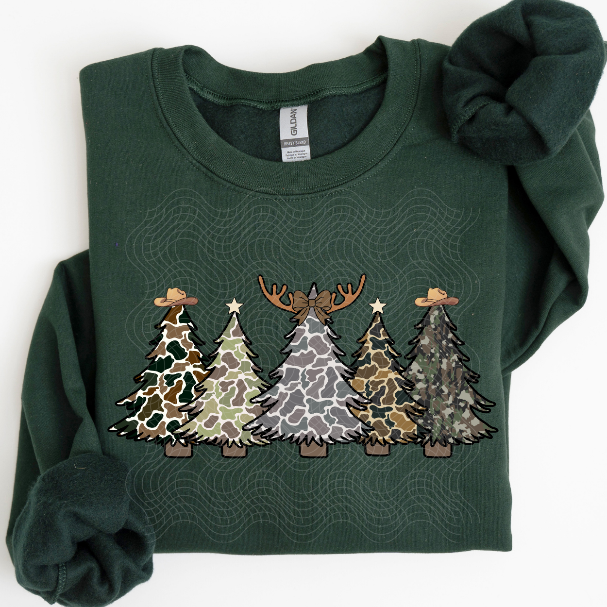 CAMO TREES ANTLERS - DTF TRANSFER