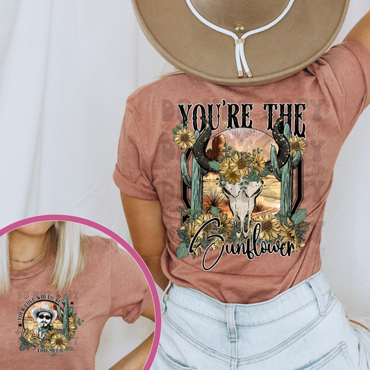 YOU'RE THE SUNFLOWER W/ POCKET - DTF TRANSFER