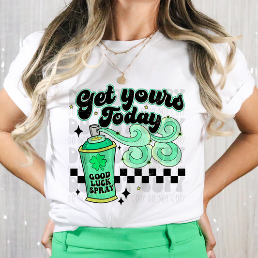 GOOD LUCK SPRAY DISTRESSED - DTF TRANSFER