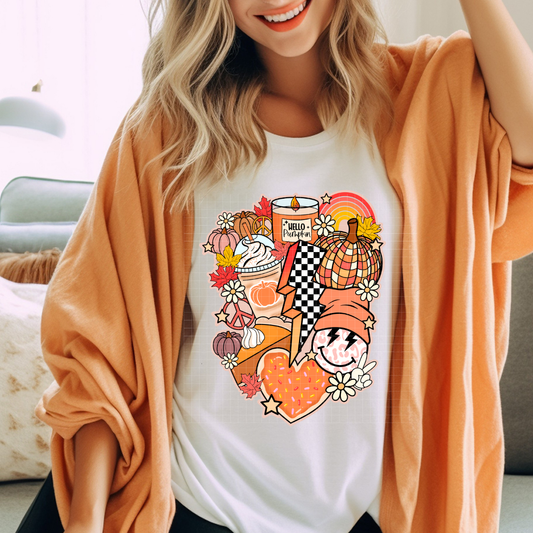 RETRO PUMPKIN COLLAGE - DTF TRANSFER