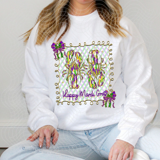 HAPPY MARDI GRAS - DTF TRANSFER
