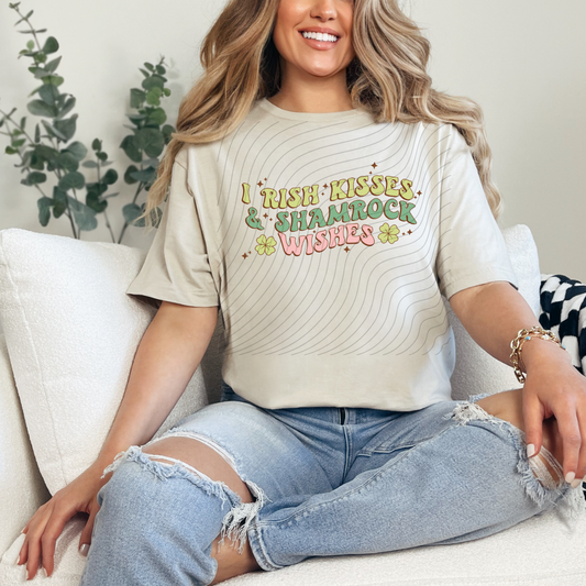 IRISH KISSES SHAMROCK WISHES - DTF TRANSFER
