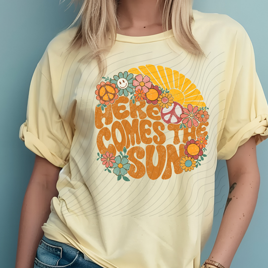 HERE COMES THE SUN - DTF TRANSFER