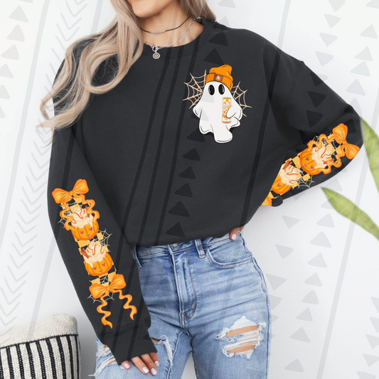 GHOST POCKET ORANGE ENERGY W/ SLEEVE - DTF TRANSFER