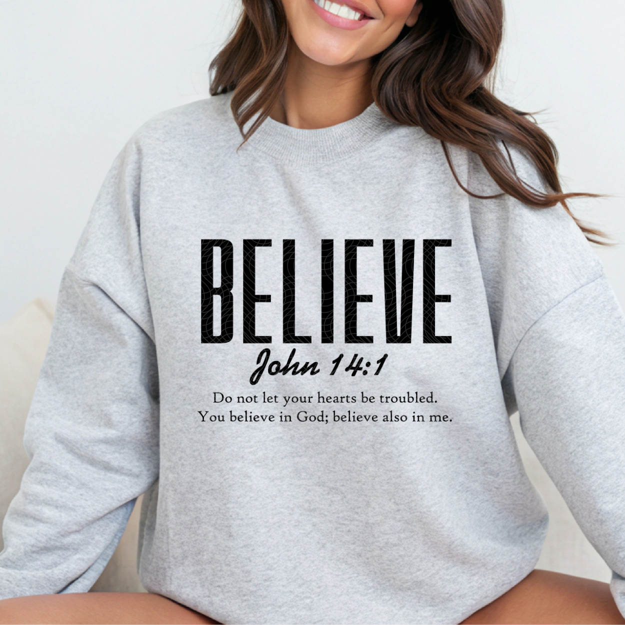 BELIEVE BLK TEXT - DTF TRANSFER