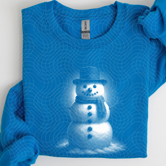 HALFTONE SNOWMAN - DTF TRANSFER