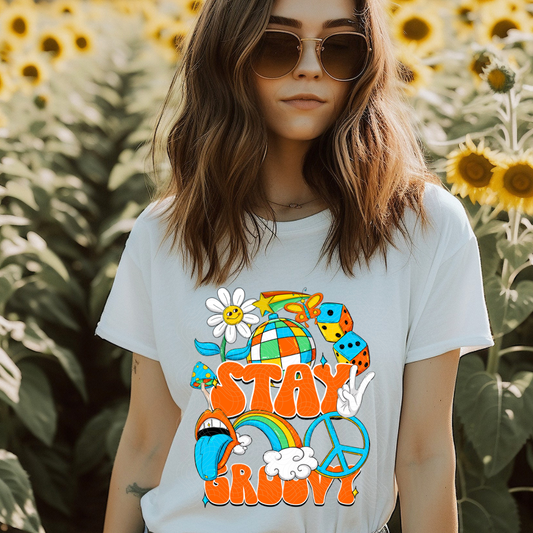 STAY GROOVY - DTF TRANSFER